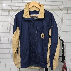 Columbia Men's Blue and Tan Windbreaker